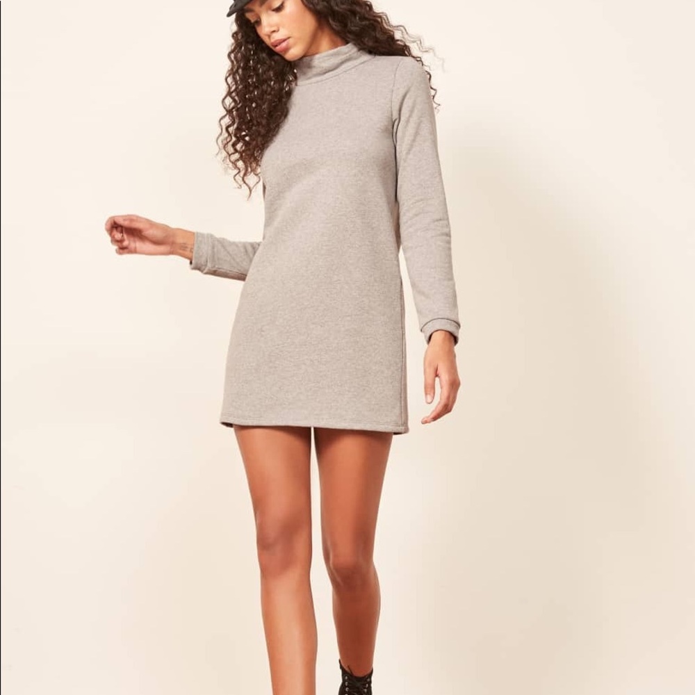 NEW Reformation Cory Dress Turtleneck Mini